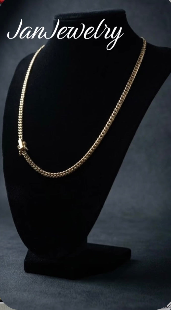 Cadena sólida cuban link