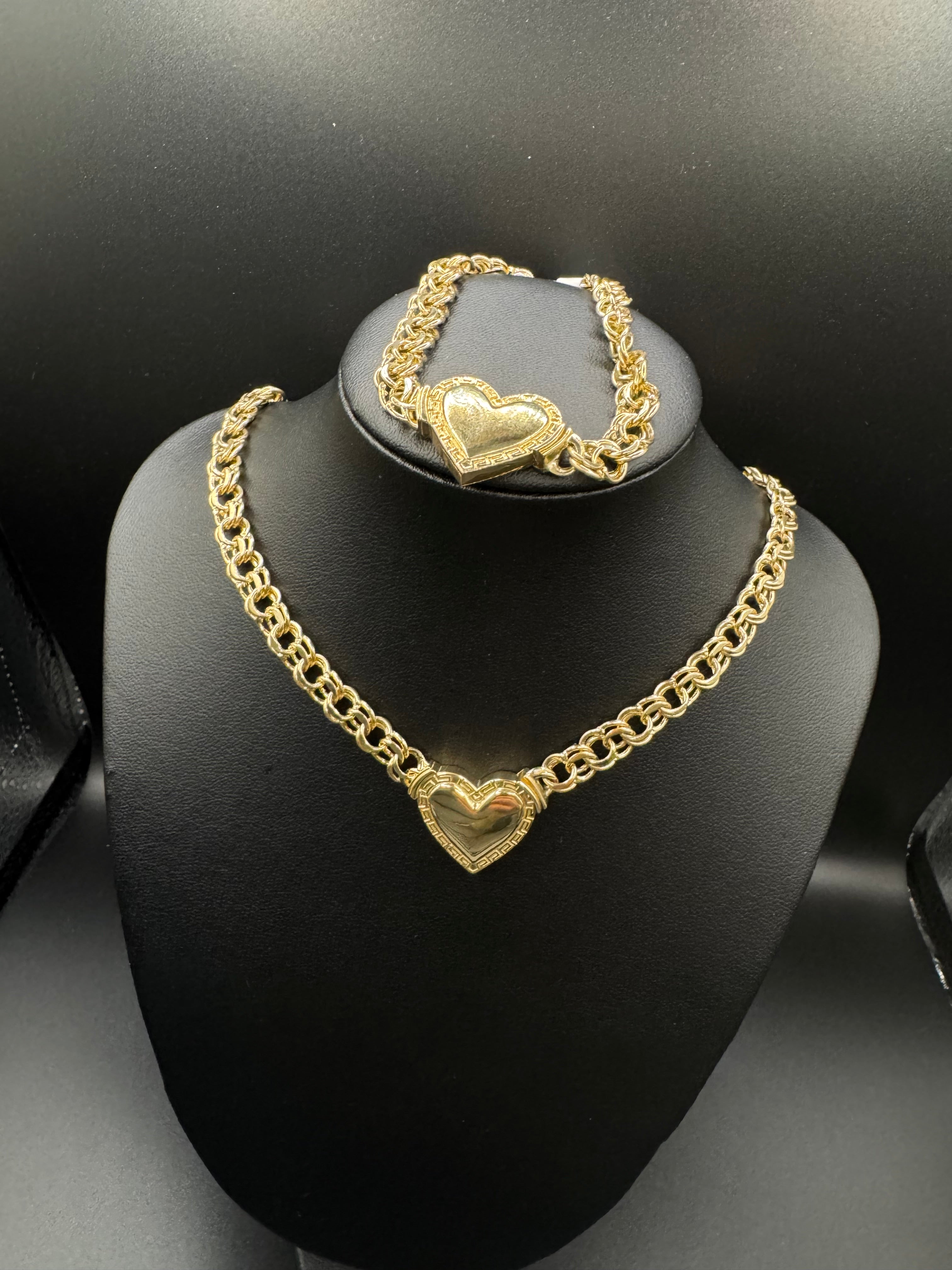 Set de corazón estilo chino