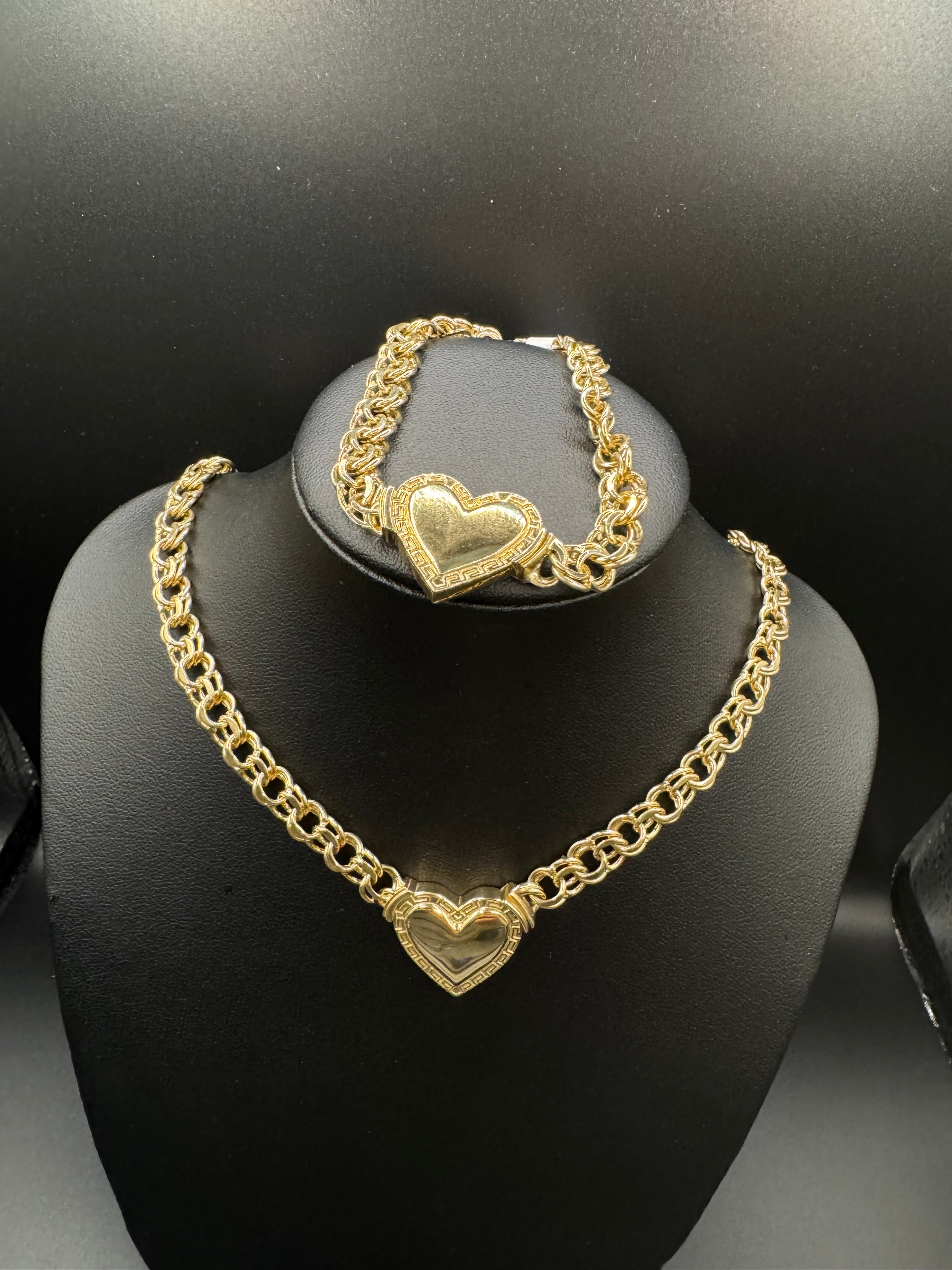 Set de corazón estilo chino