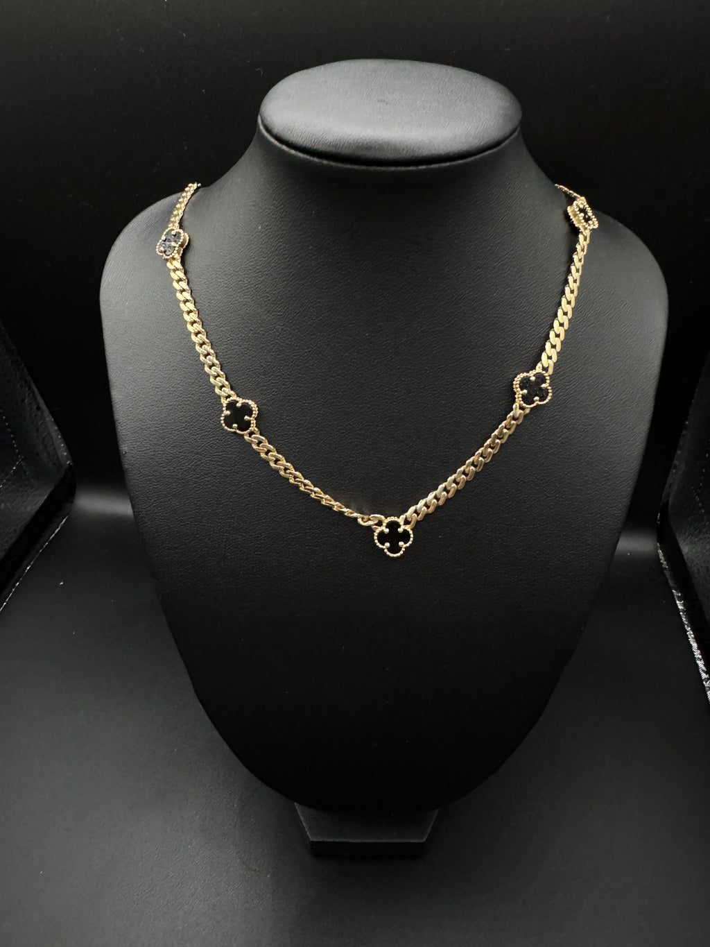 Cadena estilo Mónaco clover 10k