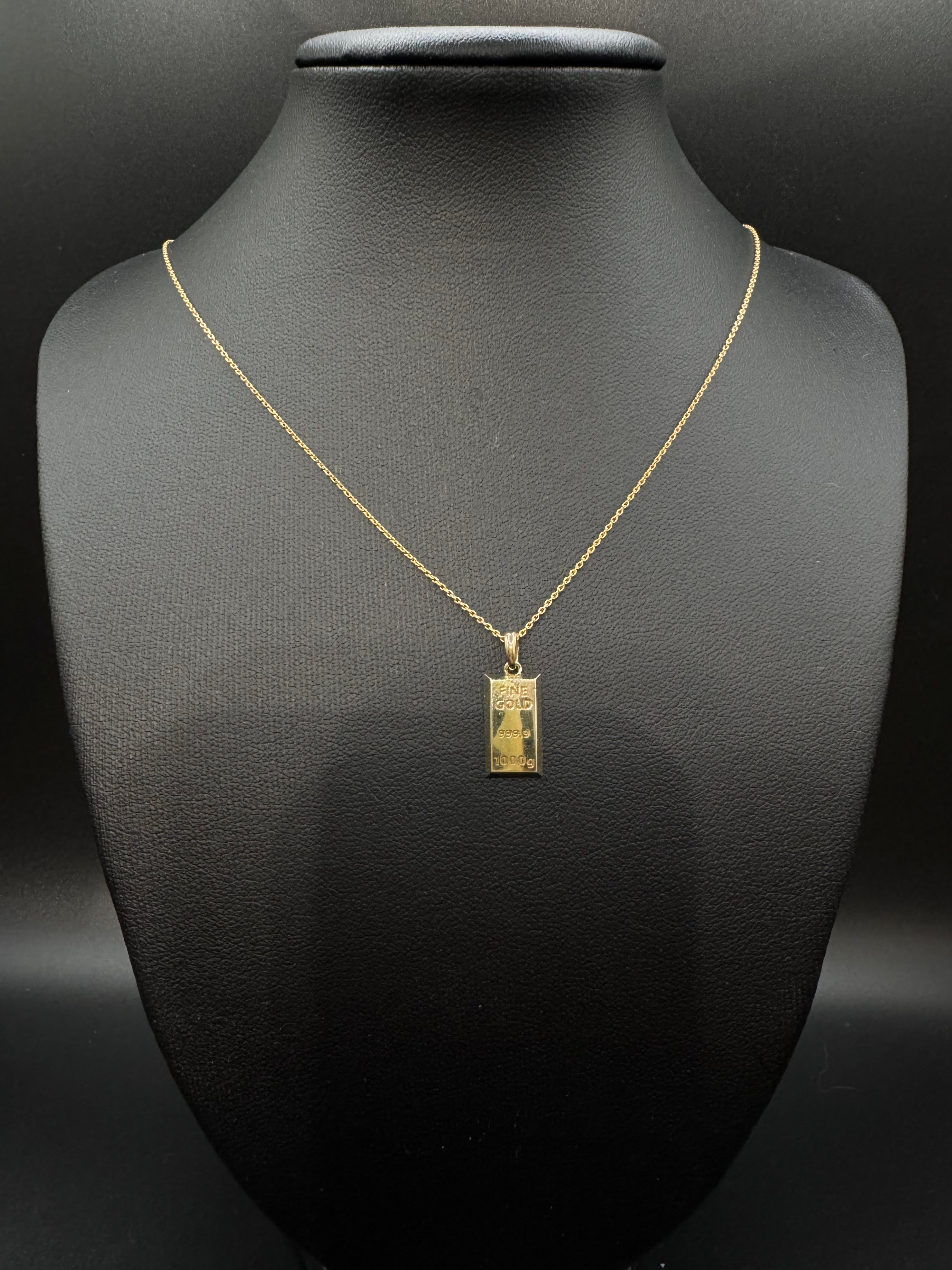 Cadena con dije en 14k