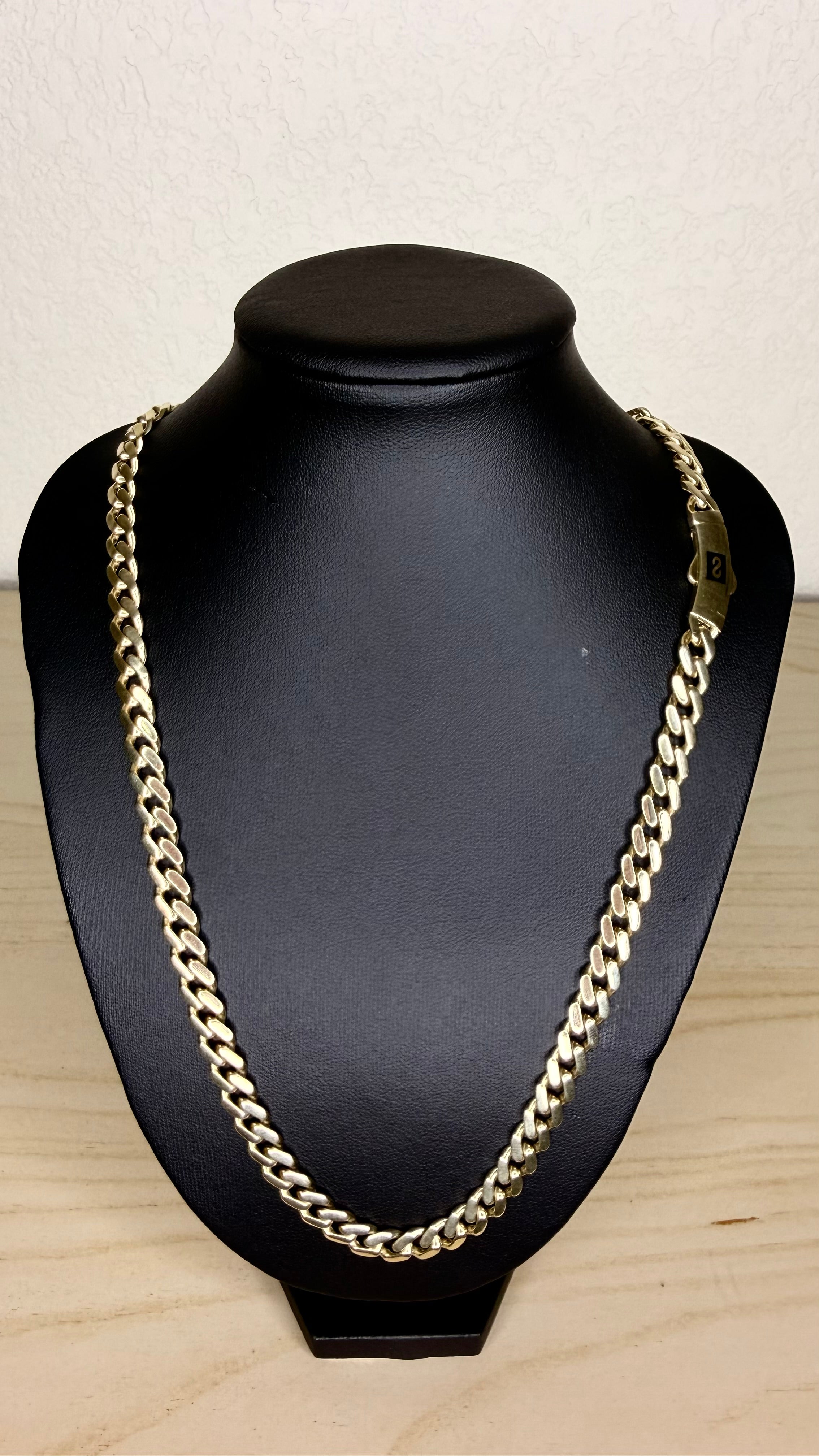 10K YELLOW GOLD MONACO CHAIN CLASSIC
